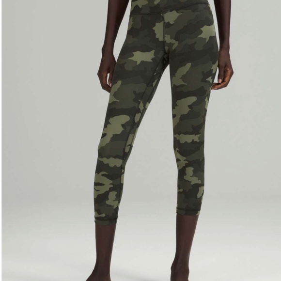 🍋Lululemon HR Align Leggings, Heritage 365 Camo Green, 25”, MSRP $118 - Picture 2 of 7